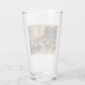 株式市場(W.H.ひげ)の雄牛とクマ タンブラーグラス (裏面)