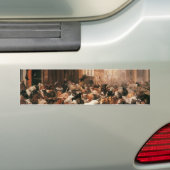 株式市場（W.H.ひげ）の雄牛とクマ バンパーステッカー (車上)