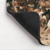 株式市場（W.H.ひげ）の雄牛とクマ マウスパッド (コーナー)