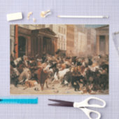 株式市場(W.H.ひげ)の雄牛とクマ 薄葉紙 (クラフト)