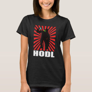 株式市場ApesグリーンアイズミームHodl取引請求書 Tシャツ