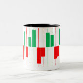 株式市場Tシャツ ツートーンマグカップ (中央)