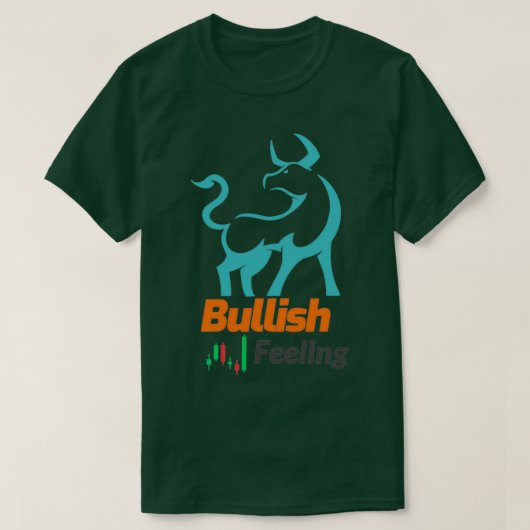 株式感じ市場の投資 Tシャツ (デザイン正面)