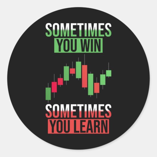 株式投資ことわざ ラウンドシール (正面)