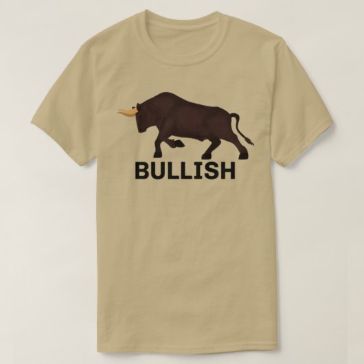 株式投資を強気にする Tシャツ (デザイン正面)