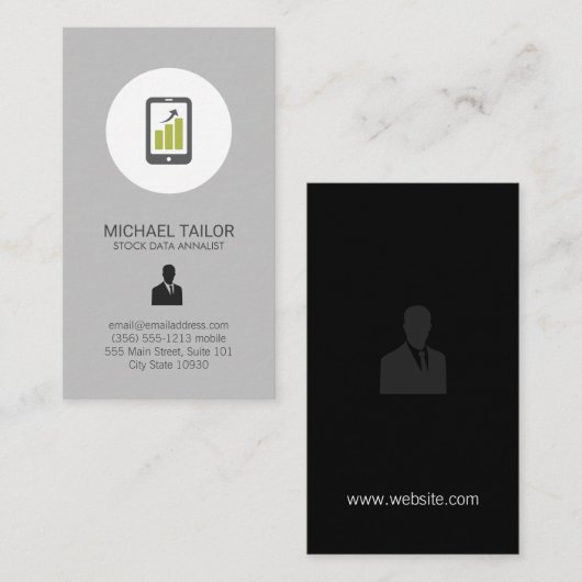 株式評論家 名刺 (正面/裏面)