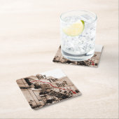 株式買市場のユーモア スクエアペーパーコースター (インサイチュ)