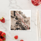 株式買市場のユーモア スタンダードカクテルナプキン (インサイチュ)