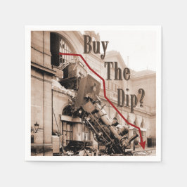 株式買市場のユーモア スタンダードカクテルナプキン