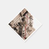 株式買市場のユーモア スタンダードカクテルナプキン (角)