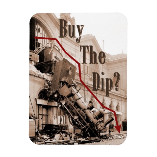 株式買市場のユーモア マグネット (縦)