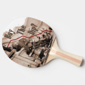 株式買市場のユーモア 卓球ラケット (横)