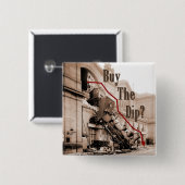 株式買市場のユーモア 缶バッジ (正面&裏面)