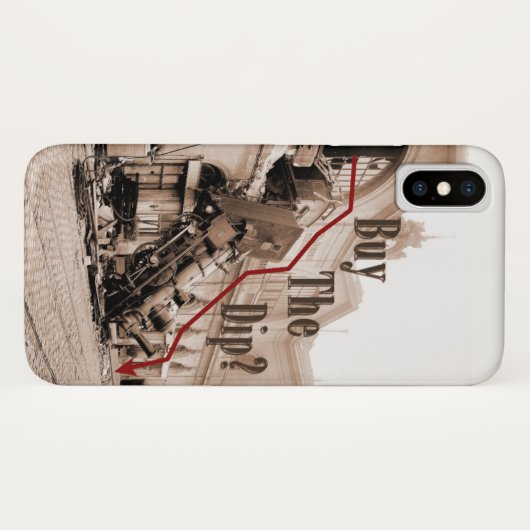 株式買市場のユーモア Case-Mate iPhoneケース (裏面(横))