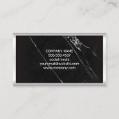 株式 | Bull Bearマーケットロゴ | 大理石 名刺 (裏面)