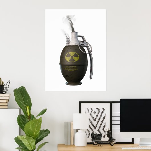 核の危険 ポスター (ホームオフィス)