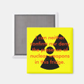 核の否定 マグネット (正面/裏面)