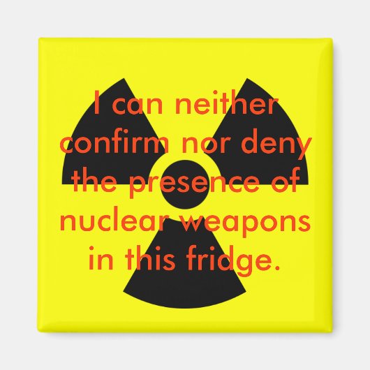 核の否定 マグネット (正面)