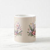 核エネルギーの花開き コーヒーマグカップ (中央)
