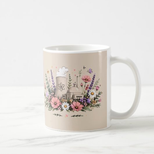 核エネルギーの花開き コーヒーマグカップ (右)