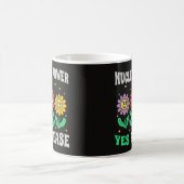 核エネルギーをお願いします 笑顔の花 コーヒーマグカップ (中央)