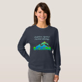 核エネルギーアンチ-核Tシャツに対するイルカ Tシャツ (正面フル)