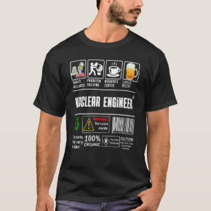 核エンジニアラベル技術解決コーヒービール Tシャツ