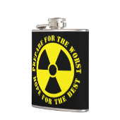 核カスタムシンボルおもしろいの引用文飲料 フラスク (左)