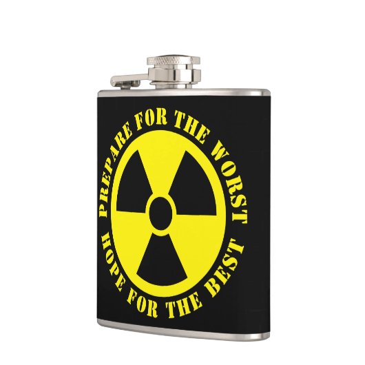 核カスタムシンボルおもしろいの引用文飲料 フラスク (左)