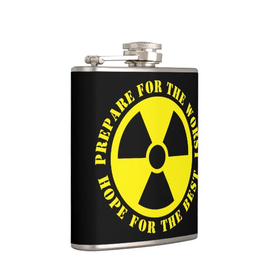 核カスタムシンボルおもしろいの引用文飲料 フラスク (右)