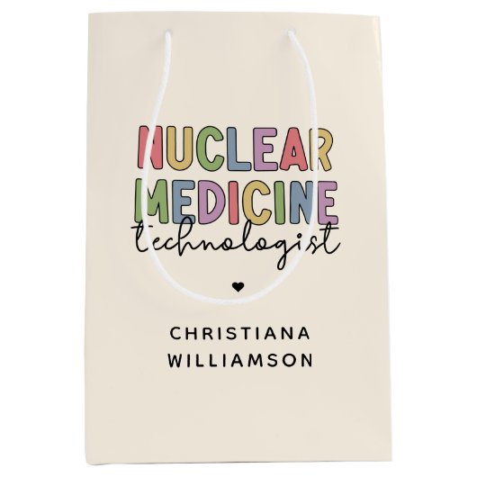 核カスタム医学技術者CNMTギフト ミディアムペーパーバッグ (正面)