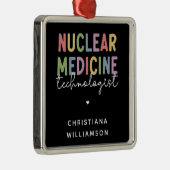 核カスタム医学技術者CNMTギフト メタルオーナメント (右)