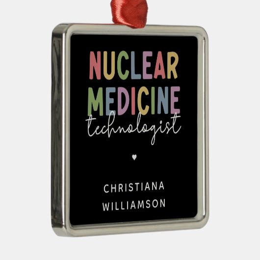 核カスタム医学技術者CNMTギフト メタルオーナメント (右)