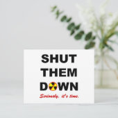 核スローガンアンチポストカードを閉鎖する ポストカード (スタンド正面)