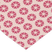 核ハート – マゼンタレッド – シームレスパターン。 ショートテーブルランナー (コーナー)