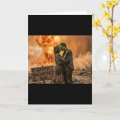 核バレンタインデー カード (黄色い花)