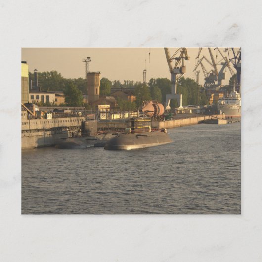 核ロシアの潜水艦 ポストカード (正面)