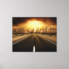 核ワールドハイウェイキャンバスアート キャンバスプリント