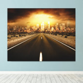 核ワールドハイウェイキャンバスアート キャンバスプリント (インサイチュ (ウッドフロア))