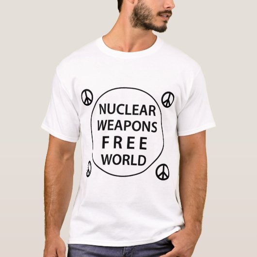 核兵器のない世界 Tシャツ (正面)
