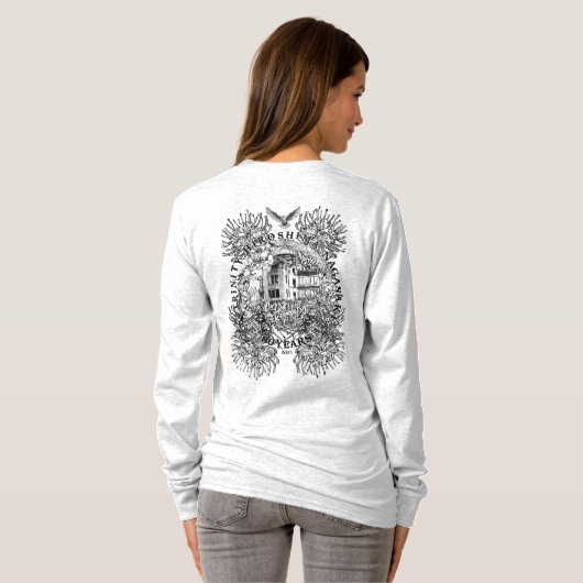 核兵器を廃絶する長袖Tシャツ Tシャツ (裏面フル)