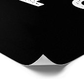 核分裂おもしろいチップ物理食品Pun Dark BG ポスター (角)