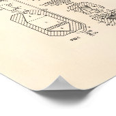 核分裂1956年の特許アート古いピーパー ポスター (角)