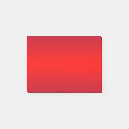 核勾配の赤い傾向色の背景 ポストイット (正面)