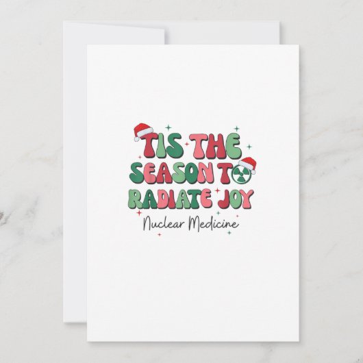核医学のクリスマスシーズン到来！ シーズンカード (正面)