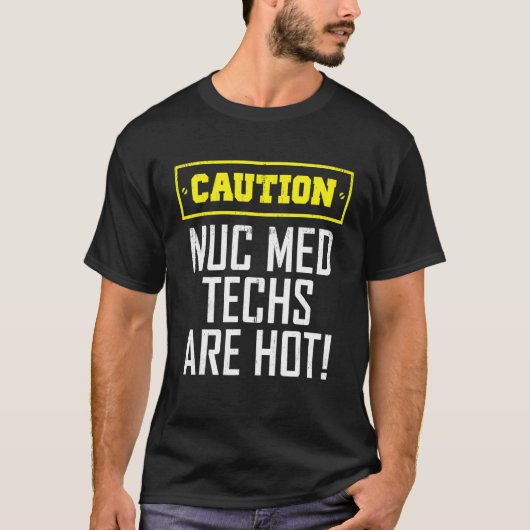 核医学技師注意 核医学技師 Tシャツ (正面)