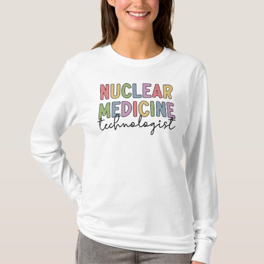核医学技術者CNMTギフト Tシャツ (正面)