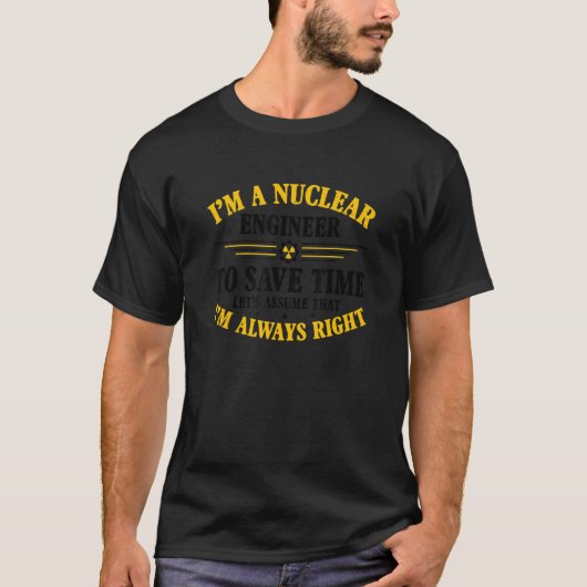 核医学放射線技師16 Tシャツ (正面)