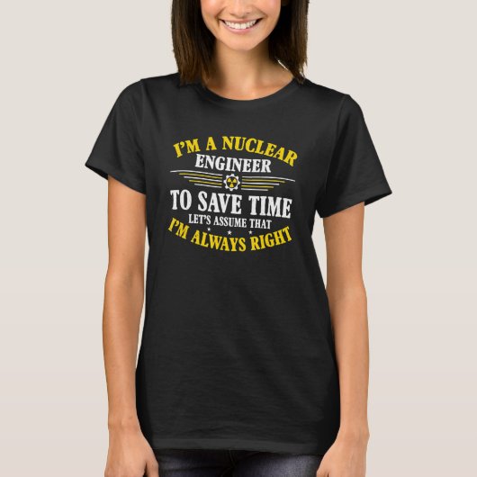核医学放射線技師18 Tシャツ (正面)