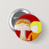 核女の子 缶バッジ (正面&裏面)